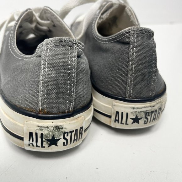 Converse SIZE 7 Women’s Low Top Gray Canvas Sneakers Lace Up - Picture 5 of 10